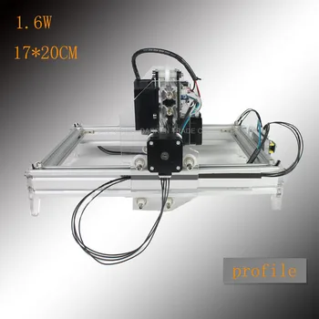1 ПРЕДМЕТ 1,6 Вт DIY мини лазерный гравировальный станок лазерная маркировочная машина гравировальный станок графический 17*20 см
