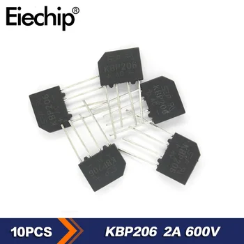 10 шт./лот KBP206 Выпрямительные диоды 2A 600V Мостовые выпрямительные диоды