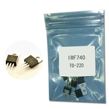 10 шт. Полевая лампа IRF740 TO-220 N-Канальный IRF740PBF 10A AMP/400 В/0,55 Ом/125 Вт TO220 MOSFET N-канальный триодный транзистор