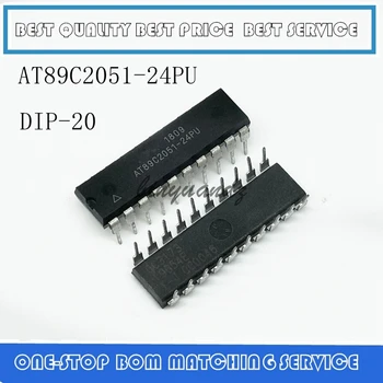 2 шт./лот AT89C2051-24PU DIP-20 8-разрядный микроконтроллер