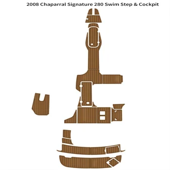 2008 Chaparral Signature 280 Платформа для плавания в кокпите Лодки EVA из тикового дерева для пола