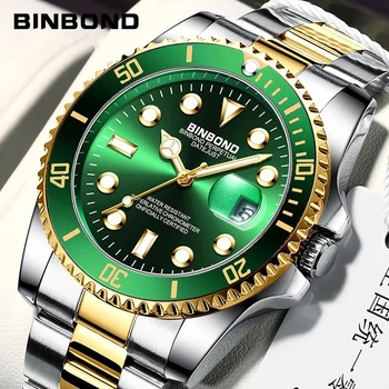 2023 Binbang, Новые автоматические часы для мужчин, Роскошные Модные кварцевые наручные часы Ms., Цифровые спортивные часы, Мужские золотые часы 920