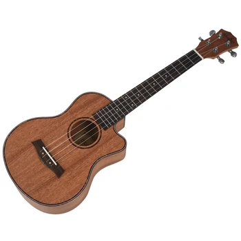 2X Тенор Акустическая 26-дюймовая Гавайская Гитара, 4 Струны, Музыкальный инструмент для путешествий, Красное дерево