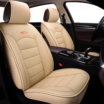5-местный универсальный полный комплект кожаных чехлов для автомобильных сидений Audi A3 A4 A6 A7 Q3 Q5 Аксессуары для салона