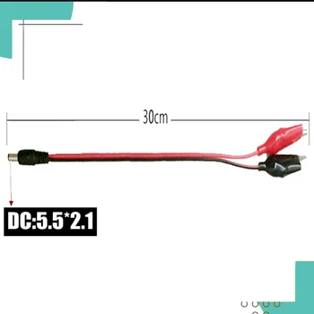 5ШТ DC5.5 * 2.1 тестовый провод с гнездовым головным зажимом зажим 5521 тестовый провод шнура питания