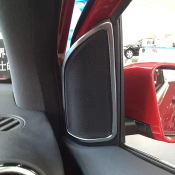 ABS Хромированный Автомобильный Дверной Твитер Динамик Рамка Декоративная Отделка 2 шт. Для Mercedes Benz B Class B200 B260 2012-2016