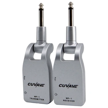 Cuvave 2X Wp-1 2,4 G Беспроводная гитарная система Передатчик и приемник Встроенный перезаряжаемый литиевый беспроводной звукосниматель