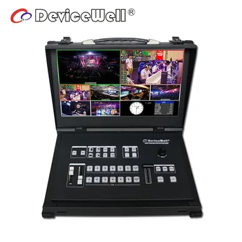 DeviceWell HDS9106 6-канальный переключатель HD-видео, 4-Канальный широковещательный SDI, 2-Канальный HD-MI, шесть видеосигналов для широковещательного видео