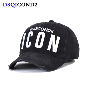 DSQICOND2 бренд кепки Бейсбол кепки хлопок значок буквы высокое качество Cap Мужчины Женщины вышивка шляпа дальнобойщика кепка snapback папа шапки