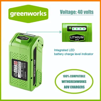 GreenWorks G-MAX 40V 6.0Ah Литий-ионный Сменный Аккумулятор для 20292 20302 20672 20202 20322 20262 29302 29463 Аккумуляторная Батарея