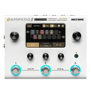 Hotone Ampero II Stomp с процессором мультиэффектов MP-300 EU US Power Plug