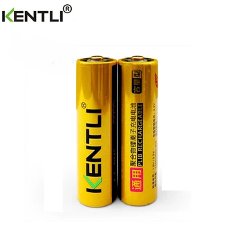 KENTLI 2 шт. батареек оптом в хорошей упаковке AA 1.5V 2400mWh литий-ионный аккумулятор в цифровой батарее