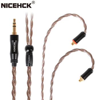 NiceHCK LitzOCC OCC 4N Litz OCC Медный кабель для обновления 3,5 мм/2,5 мм/4,4 мм MMCX/NX7/QDC/0,78 2Pin Для CIEM VX ZAX C12 CA16 MK3 LZ A7