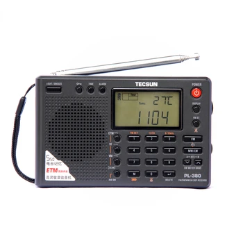 PL-380 Радио FM/AM/LW/SW/MW DSP Светодиодный Полнодиапазонный Радиоприемник С цифровой Демодуляцией Стерео PLL Портативный радиоприемник радио ретро винтаж
