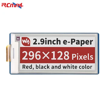 RCmall 2,9-дюймовый дисплейный модуль E-Paper E-Ink (B) для Raspberry Pi Pico, 296 × 128, Красный / черный / белый, SPI