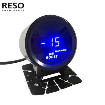 RESO-Черный 52-мм цифровой измеритель наддува турбонаддувом 0-30 фунтов на квадратный дюйм 2 