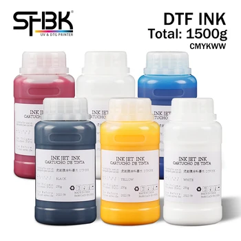SHBK DTF Ink Kit 1250g 1500g Краска чернила для принтера DTF переносная футболка одежда Epson L800 L805 L1800 R1390 R2000 P400 R2880