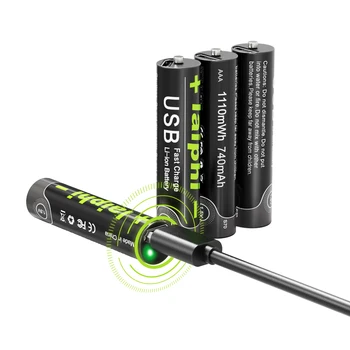 SHSEJA 1110mWh 1,5 В AAA Литиевая Перезаряжаемая USB Батарея AAA 1,5 В литий-ионная батарея Для дистанционного управления, Беспроводная мышь aaa батарея