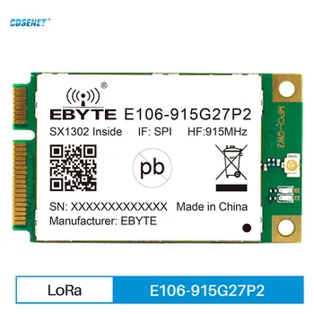 SX1302 915 МГц E106-915G27P2 Модуль Беспроводного Приемопередатчика LoRa 27dBm PCI-e SPI Шлюзовой модуль LoRaWAN Приемник Дальнего действия 5 км