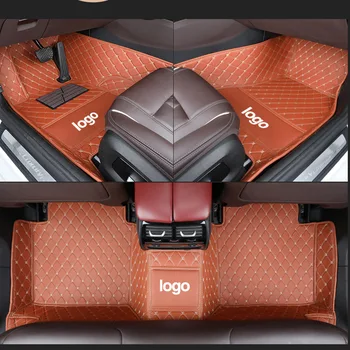 YOTONWAN ЛОГОТИП Пользовательский стиль автомобильные коврики для Hyundai Все модели solaris tucson 2016 sonata ix25 ix35 i30 авто Коврик Ковер