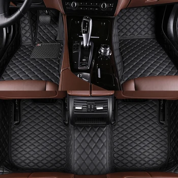 Автомобильные коврики из искусственной кожи на заказ для Volkswagen Vw Polo 2011-2018 года Детали интерьера Автомобильные Аксессуары Ковер