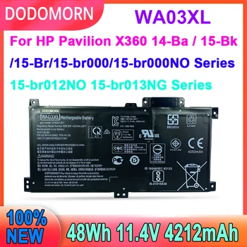 Аккумулятор для ноутбука 11,4 V WA03XL Для HP Pavilion X360 15-BR040NZ BR052OD BR068CL BR001TX BR012UR BR076NR Высокое Качество, Бесплатная доставка