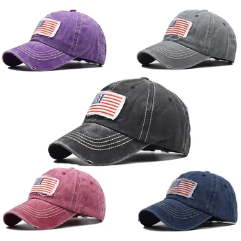 Бейсбольная кепка, уличная спортивная бейсбольная кепка, Женская кепка, знак американского флага, Весенне-осенняя Кепка, Шляпы Для женщин, Шлифовальные Разноцветные