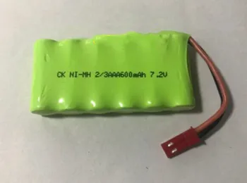 Бесплатная доставка 7,2 V 2/3AAA Ni-MH 600mAh аккумуляторная батарея аккумуляторы