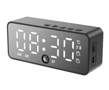 Беспроводной Bluetooth-динамик G50 с мини-портативной картой, зеркалом, будильником, FM-радиоприемником для всех телефонов, принимающих голосовые подсказки K
