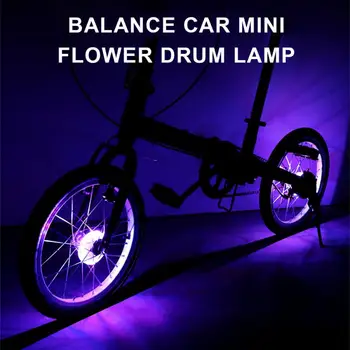 Велосипедный фонарь со спицами 15 Режимов освещения 7 Светодиодных ламп для велосипедного колеса, Сигнальная лампа для зарядки, Сигнальные огни для индукционного колеса, Аксессуары для велосипедов