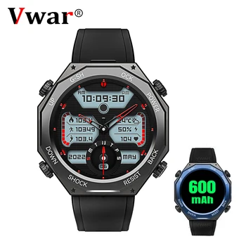 Военные смарт-часы VWAR TANK M1 IP69K Водонепроницаемый Bluetooth-вызов 100 + спортивных режимов Прочные Умные часы для Android IOS 600 мАч
