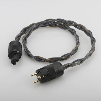 Высококачественный Audiocrast P103 Hi-end 4N OFC из чистой меди EU Schuko Кабель питания HIFI Сетевой кабель питания