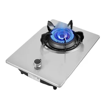 Газовая плита со стеклянной панелью, плита на сжиженном нефтяном газе, Защита от одной плиты, закаленная бытовая энергосберегающая газовая плита