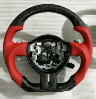 Гоночный руль из куатомированной кожи и углеродного волокна Для SUBARU BRZ Toyota 86 2013 2014