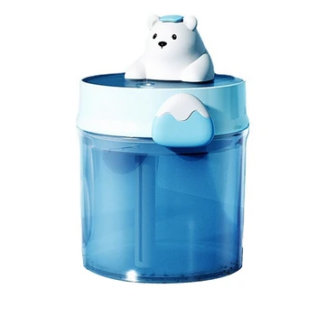 Горячая Весенняя ванна с медведем, USB-распылитель Большой емкости, Немой Ультразвуковой Увлажнитель Для детского подарка, Синий