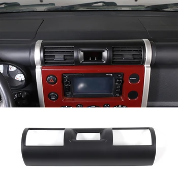 Для 2007-2021 Toyota FJ Cruiser ABS матовый черный автомобильный центральный пульт выпуска воздуха рамка наклейка на крышку аксессуары для интерьера автомобиля