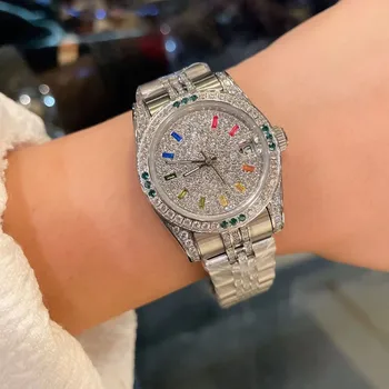 Женские кварцевые часы 904 из нержавеющей стали с сапфировым стеклом, женские часы AAA 31 мм-RLX