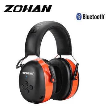 Защитные наушники ZOHAN Bluetooth с шумоподавлением, Электронные наушники для защиты слуха, NRR 25 дБ, Защита ушей при стрельбе