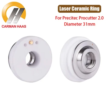 Керамическое кольцо Carmanhaas Разделяет 31mm Precitec ProCutter 2.0 YAG Fiber Laser Cutting Machine Держатель головки Сопла