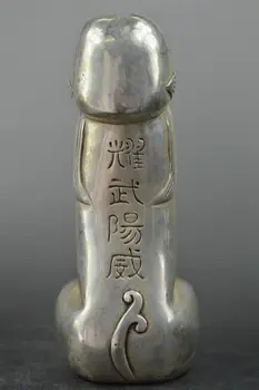 Китайский Тибетский серебряный медный резной охранник Foo Dogs Статуи львов статуи для украшения