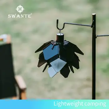 Лампа Swante Small Stick с почерневшим абажуром Cicada для кемпинга на открытом воздухе, лампа Sky Fire для оборудования для кемпинга на открытом воздухе
