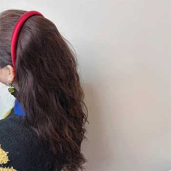 Многоцветная женская шелковистая атласная повязка на голову в стиле ретро высокого класса Sense, супер удобная универсальная милая девчачья тонкая повязка на голову, аксессуары для волос