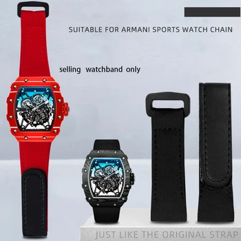 Нейлоновый ремешок для часов richard mille RM011 RM3502 RM056, холщовый браслет для часов, ремешок для наручных часов, мужской ремешок для часов