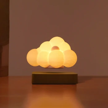 Новая Лампа с Облаками на магнитной левитации, Креативный ночник, Плавающее светодиодное облако Для подарка на День Рождения, настольная лампа, украшение комнаты, Светильник