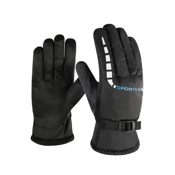 Осенне-зимние мужские и женские перчатки, водонепроницаемые ветрозащитные перчатки, спортивные перчатки для активного отдыха, теплые флисовые перчатки для бега, лыжные перчатки