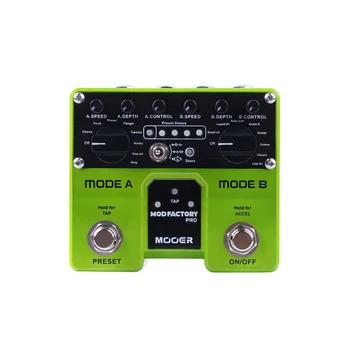 Педаль гитарных эффектов MOOER Mod Factory Pro Modulation 16 Эффектов Модуляции 4 Пользовательских пресета Педаль эффектов Функциональности Tap Tempo