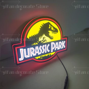 Подарочный светодиодный ночник с логотипом Jurassic Park Dominion, 3D принт 