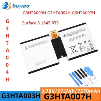 Подлинный Внутренний аккумулятор G3HTA003H G3HTA004H G3HTA007H Для планшета Microsoft Surface 3 Серии 1645 1657 3,78 В 27,5 Втч/7270 мАч