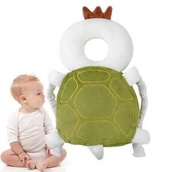 Подушка для защиты головы ребенка, Подушка для защиты головы малыша, Регулируемая Противоударная Дышащая детская подушка, Рюкзак в форме черепахи