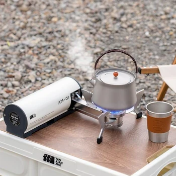 Портативная Складная Кассетная плита для кемпинга мощностью 2600 Вт, Походное барбекю, приготовление пищи для путешествий с электронным зажиганием, сумка для переноски для пикника